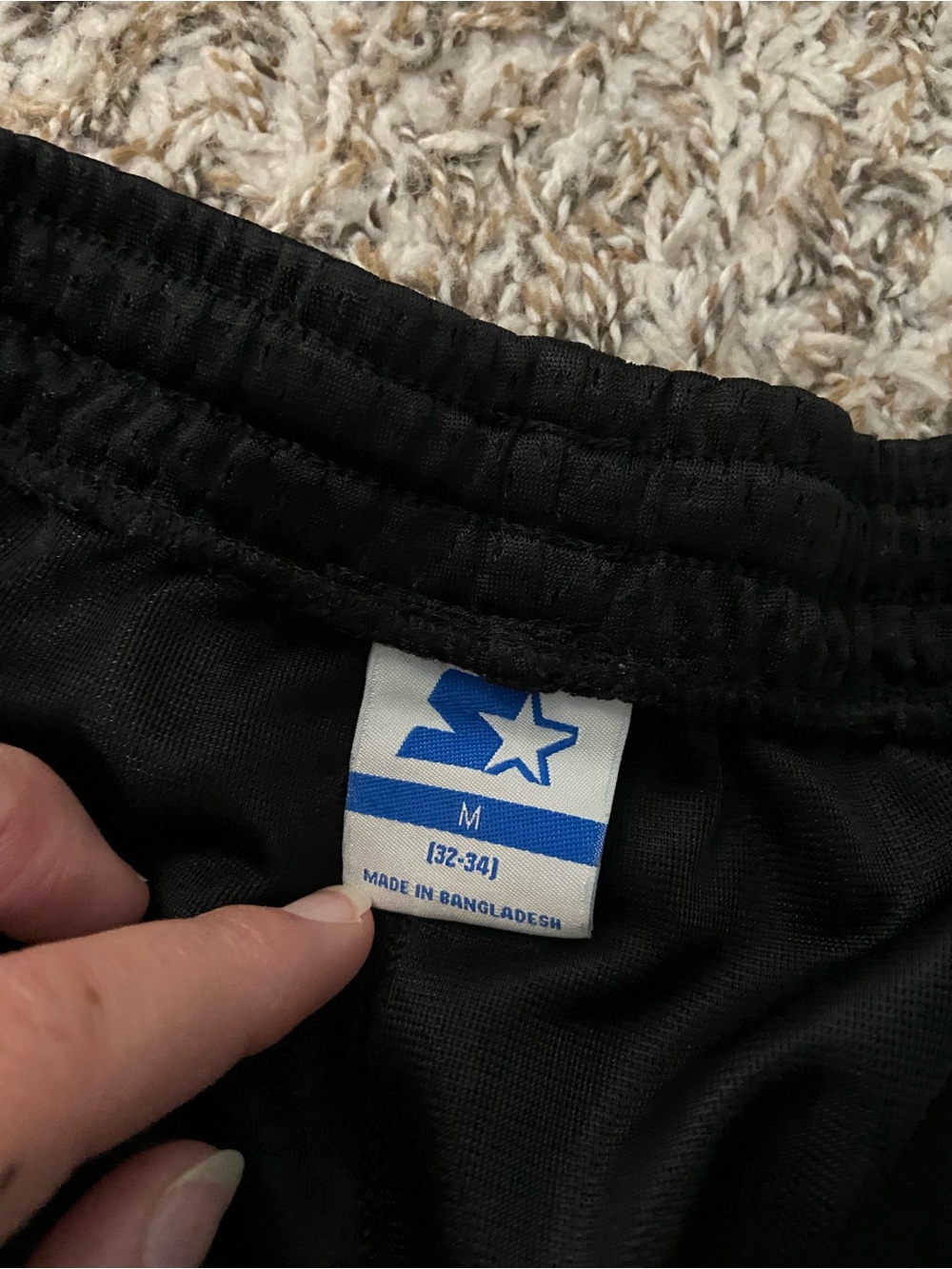 STARTER Men's Black Athletic Mesh Shorts - Picture 10 of 13